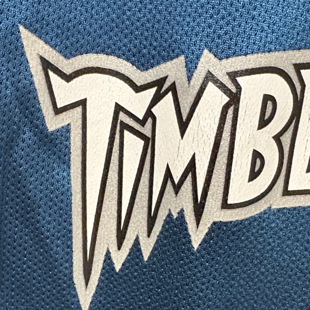 Adidas Timberwolves Teal Jersey with Number 1 - Picture 3 of 16